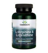 L - Arginina 500 mg L - Ornitina 250 mg 100 cápsulas de SWANSON